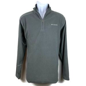 Columbia 1/4 zip fleece pullover gray large men’s